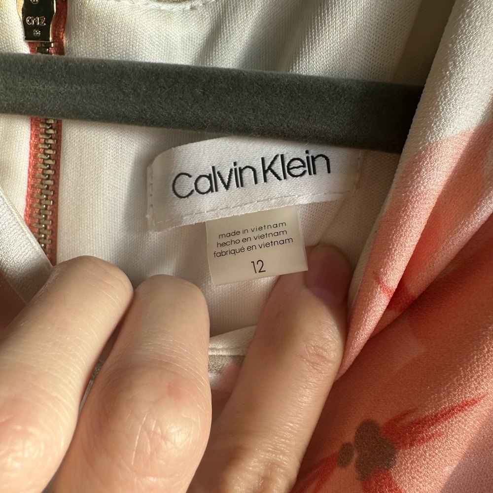 Calvin Klein Pink and Coral Floral Dress - Picture 4 of 6